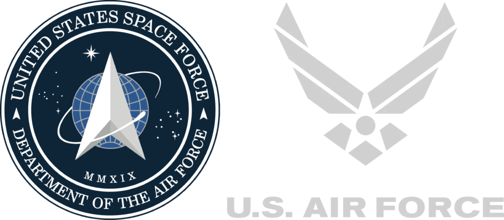 US Air Force and US Space Force logos